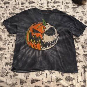 Disney Nightmare Before Christmas Black and Orange Halloween Tee Size XL